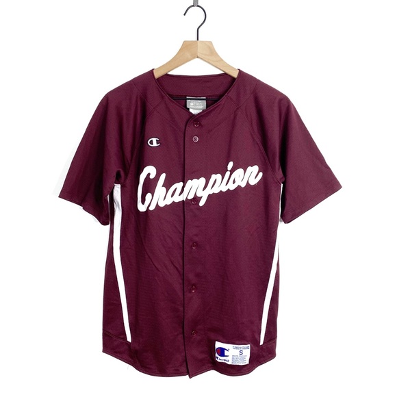champion button up jersey